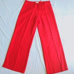 Women Casual Loose Long Pants Wide Leg, size M